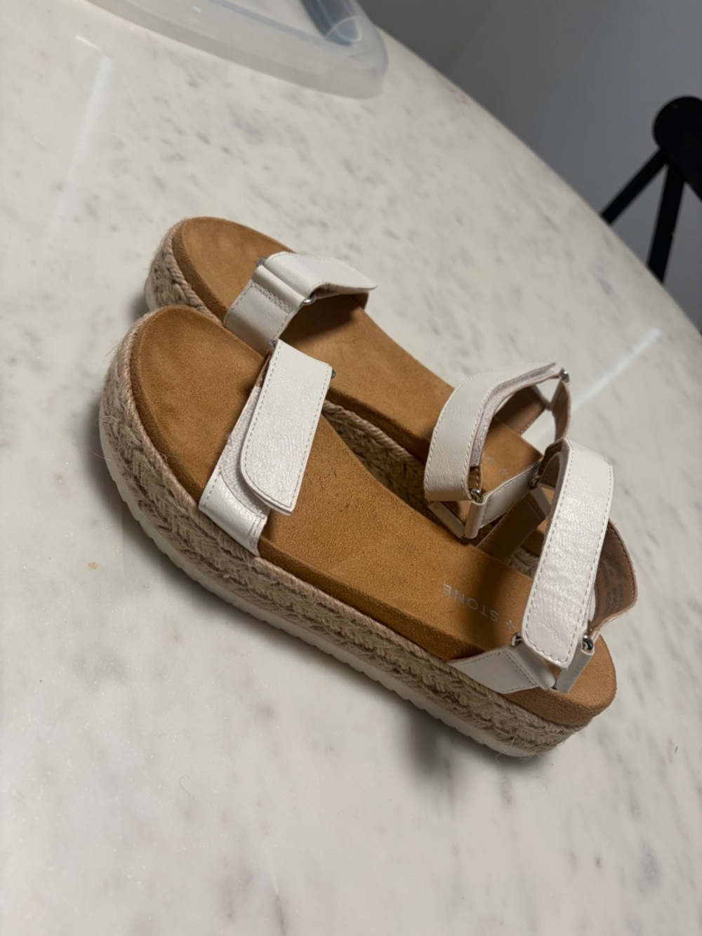 Women’s White Platform Sun & Stone Espadrille Sandals